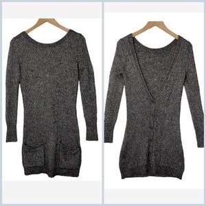 Inhabit Longline Alpaca Blend Backless Cardigan Sweater Dress Womens Size XS/P